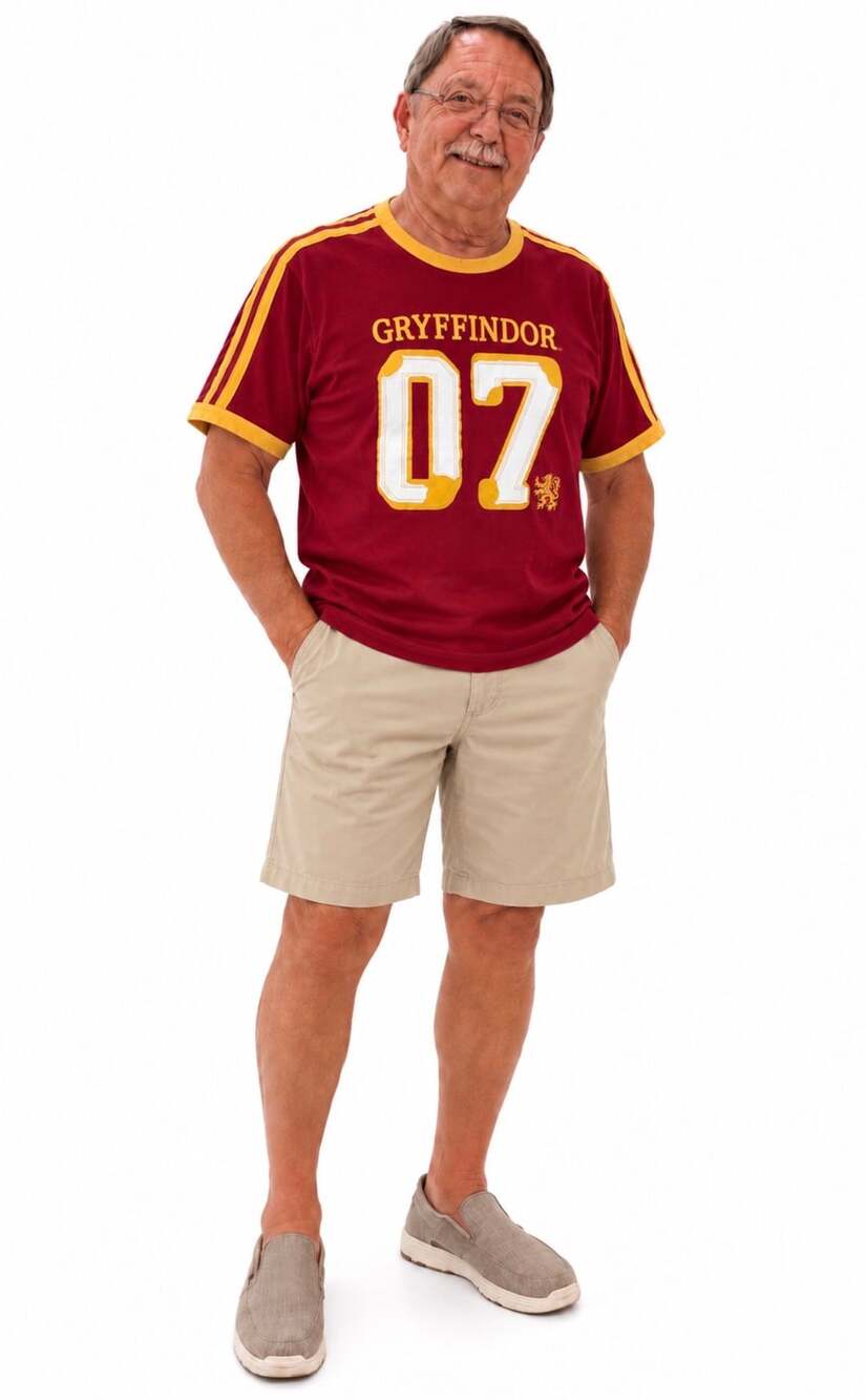 Harry Potter Gryffindor Quidditch Jersey 07 Potter T-Shirt Medium